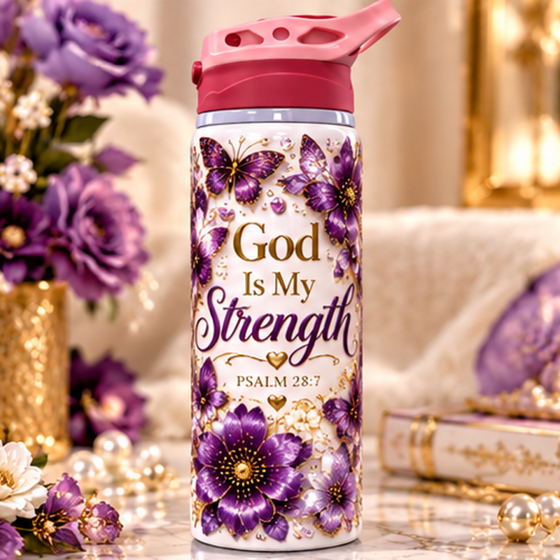Meisjestumbler God Is My Strength