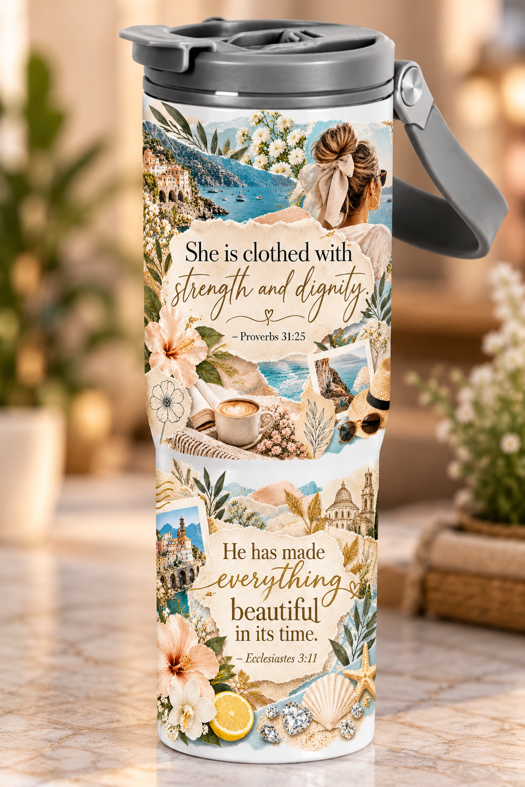 Strength & dignity · reisverhalen — 30-ounce-tumbler