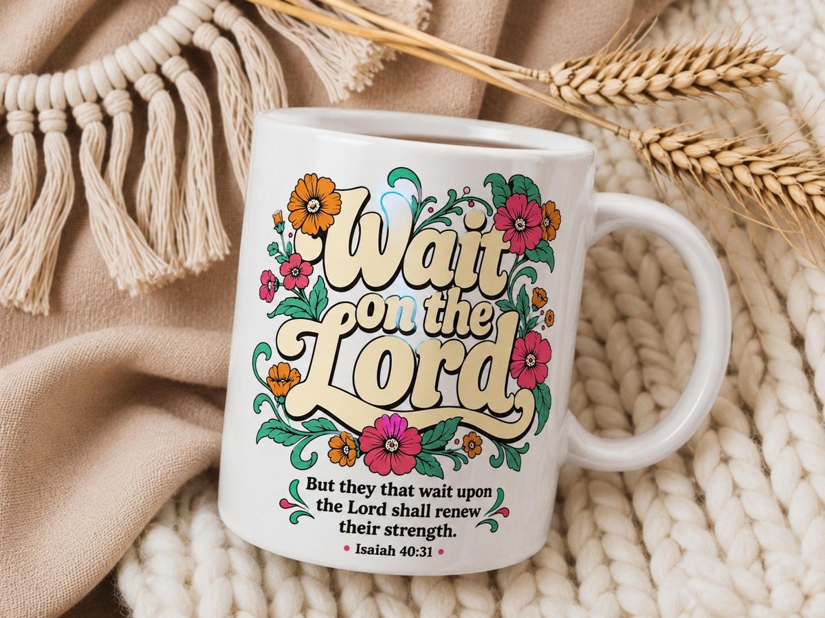 Persoonlijk bedrukte mok uit de Faith Collection