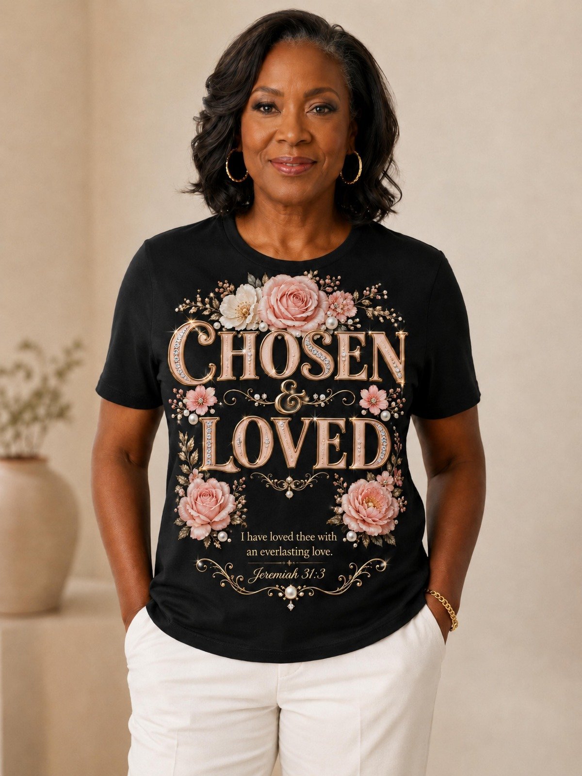 CHOSEN & LOVED T-shirt uit de Faith Collection